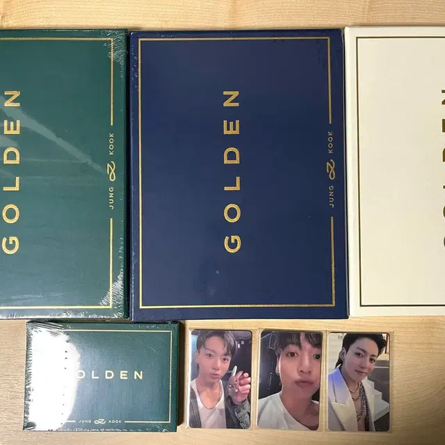 정국 골든 미개봉 앨범 3종 풀세트(위버스)+포카