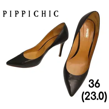 PIPPICHIC 블랙 스틸레토 하이힐 펌프스 36