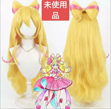 미사용품 키미와 아이돌 프리큐어 가발 덤 포함