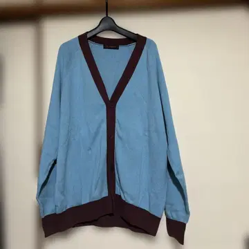 CABAN 바이컬러 가디건 L