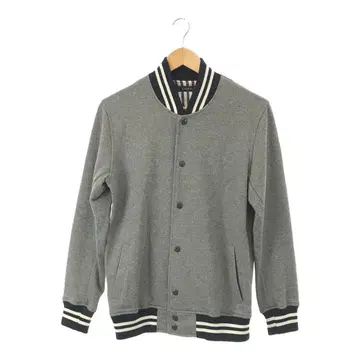 RAGEBLUE 점퍼 바시티 자켓 긴팔 버튼 심플 M 그레이