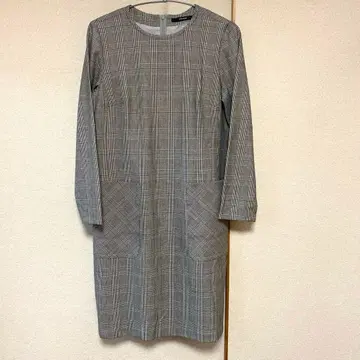 NOUQUE 누크 체크 무늬 롱 원피스 일본제