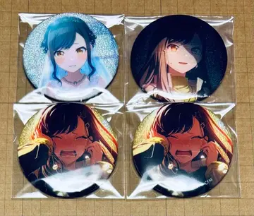 [ 프로세카 ] 시라이시 안 글리터 캔뱃지 19C 27B 29A 4점