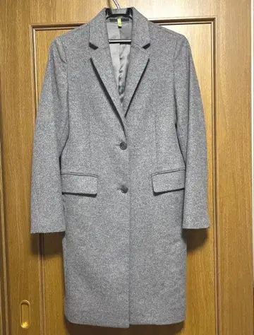 [클리닝 완료] UNIQLO 캐시미어 혼방 체스터 코트 S 그레이