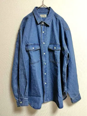 저널 스탠다드 리룸 9oz 데님 워크 셔츠 블루