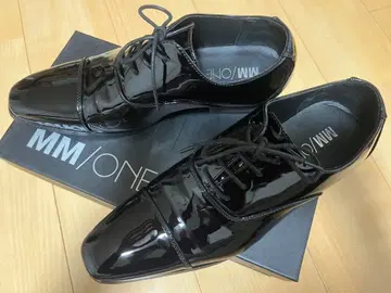 MM/ONE 에나멜 블랙 드레스 신발 결혼식 신랑