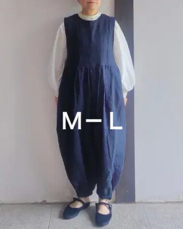 코튼 네이비 살로펫 프리 사이즈