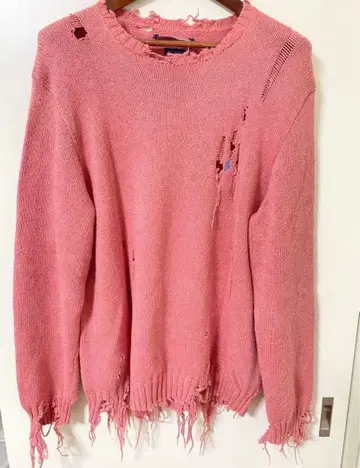 폴로 랄프 로렌 크러쉬 가공 니트