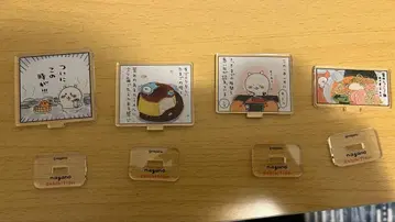 나가노 프렌즈 MOGUMOGU 먹거리 곰 원화 아크릴 스탠드