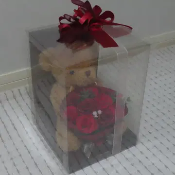 테디베어 샤봉 플라워