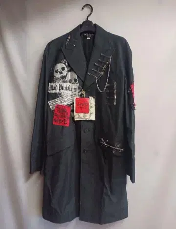 MAD MENS 머드 남성용 커스텀 하프 코트 L