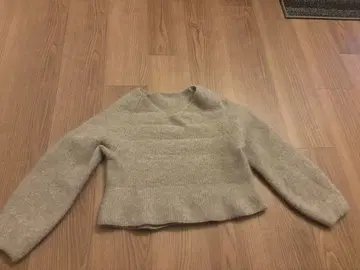 라이트 베이지 니트 스웨터 F 사이즈