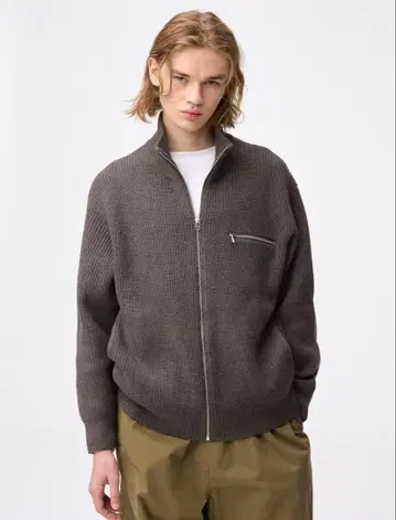 GU 아제 풀 집업 니트 자켓