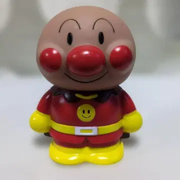 호빵맨 저금통 빨간색 옐로우 컬러 레트로 레어 옛날 얼굴