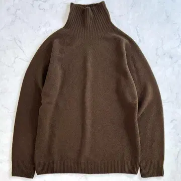 마가렛호웰 캐시미어 혼방 터틀넥 니트 브라운 L ti5