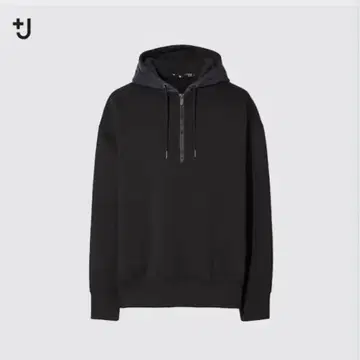 UNIQLO 플러스 J 드라이 맨투맨 하프 지퍼 후드티 XL