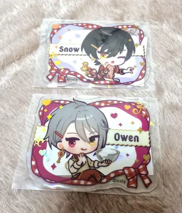 마호야쿠 마리오 크레이프 아크릴 카드 스노우&오웬