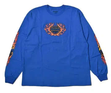 MASSES L/S TEE FLAME BLUE XLsize 마시스
