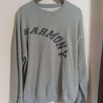 HARMONY 그레이 크루넥 맨투맨