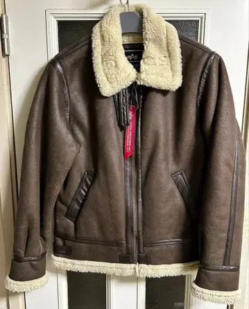 알파인더스트리 B-3 페이크 무스탕 자켓 L 사이즈