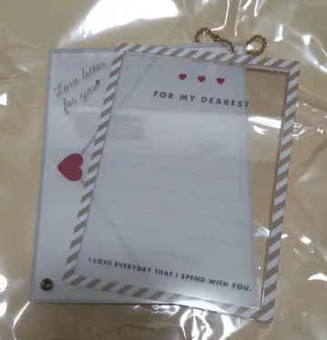 후쿠야 온라인 포토 카드 아크릴 프레임 러브 레터 화이트