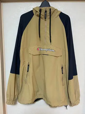 Champion 챔피온 아노락 후드티 베이지/블랙