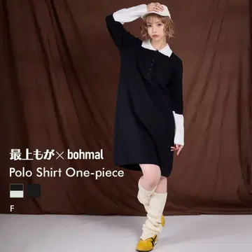 폴로 셔츠 원피스 블랙 F