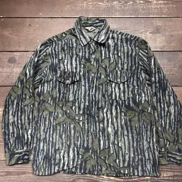레어 Cabela's 리얼트리 카모플라쥬 헌팅 플리스 셔츠 XL