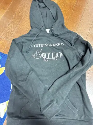 류테츠 고양이 후드티 xs