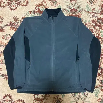 L L Bean 플리스 자켓 아웃도어 블루 그레이 폴러 테크