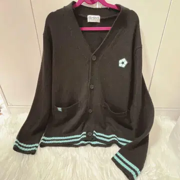 블루 록 니트 가디건 아베일 빙조양 블루