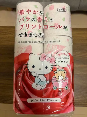 [웰시아 한정판] 산리오 캐릭터 토일렛 페이퍼 헬로키티 디자인