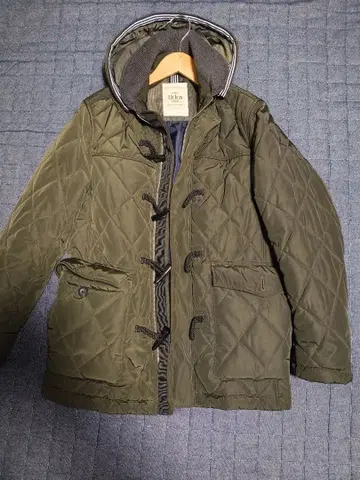 ikka 이카 올리브 퀼팅 자켓