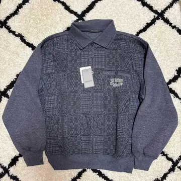 ZEALZIP 그레이 패턴 피케 셔츠 맨투맨