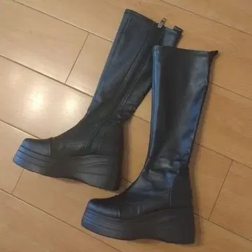 YOSUKE 통굽 롱 부츠