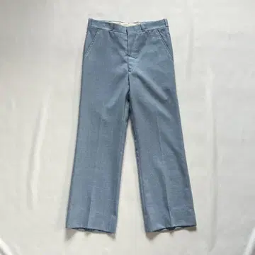 [ 80s vintage ] 슬랙스 부츠컷 무지 스카이블루 구제 의류