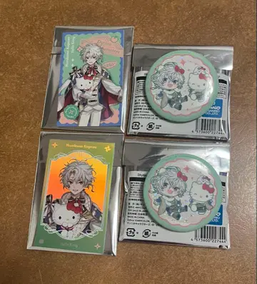 니지산지 산리오 무라쿠모 카게츠 캔뱃지 폴라로이드