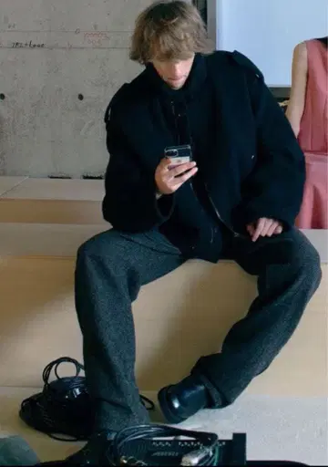 auralee 트위드 팬츠 새상품급