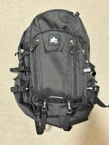 로고스 블랙 백팩 다기능 포켓 부착