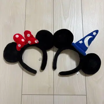 미니 마우스와 미키마우스 머리띠 세트
