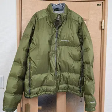 몽벨 다운 자켓 카키 XL 사이즈
