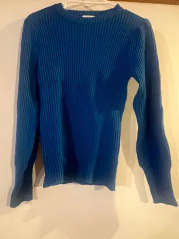 CAOPANIC TYPE 파랑 리브 니트 긴팔