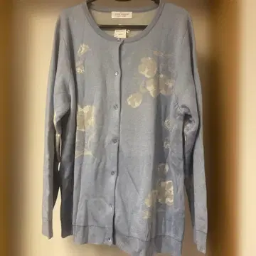 VINO ROUGE 꽃무늬 가디건 3L 스카이블루