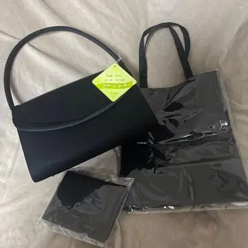 새상품 미사용 이와사/IWASA 블랙 포멀 백 3종 세트 관혼상제