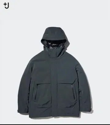 UNIQLO +J 질 샌더 하이브리드 다운 오버사이즈 파카 L