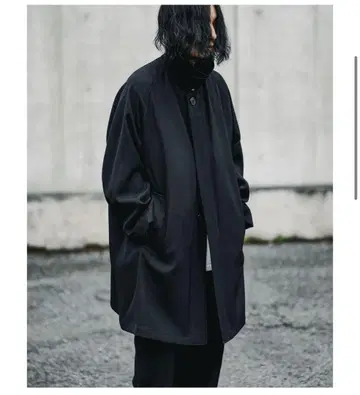 HEUGN Albert 울 개버딘 스텐카라 코트 3