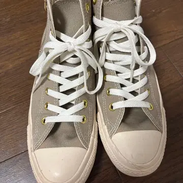 CONVERSE 하이컷 스니커즈 베이지