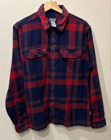 patagonia 파타고니아 블록 체크 플란넬 셔츠 M