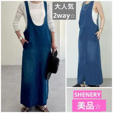 [ 새상품급 ] SHENERY 인기 2way 2024SS 데님 원피스