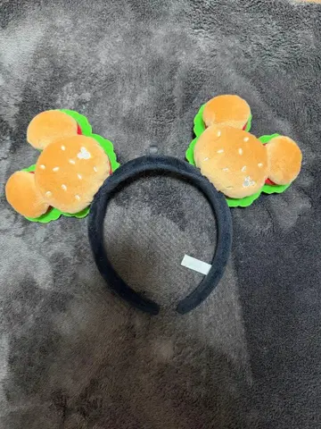 [ 미사용 새상품 ] 디즈니 머리띠 햄버거